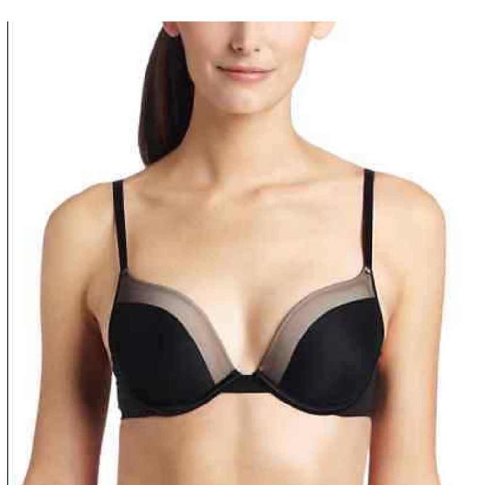 WACOAL Black and Tan Push Up Bra